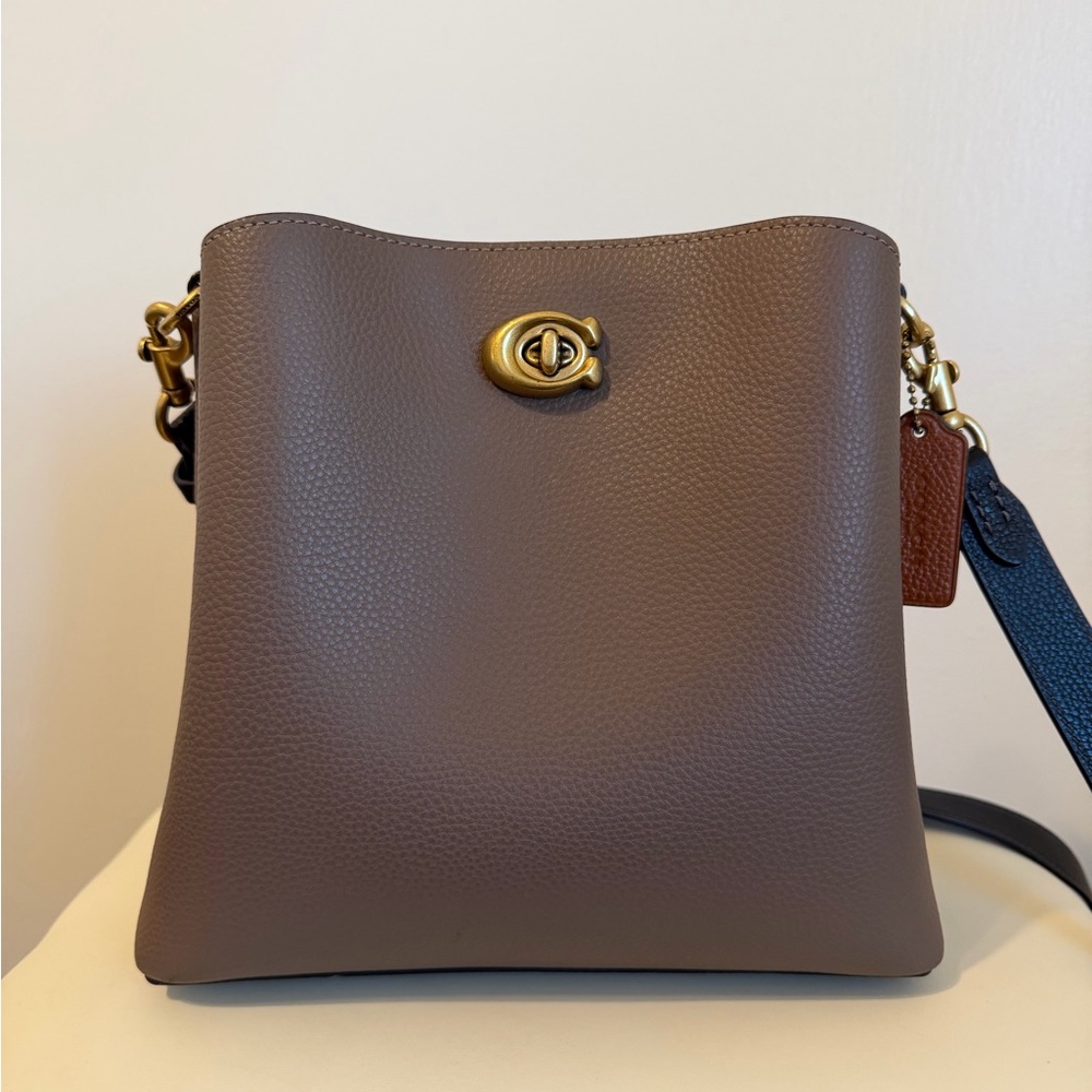COACH Willow Colorblock Leather Shoulder Bag